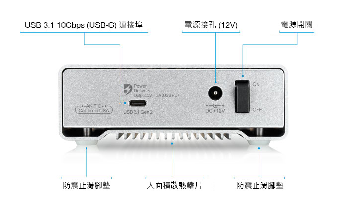 akitio sk3501 u31 detailed view