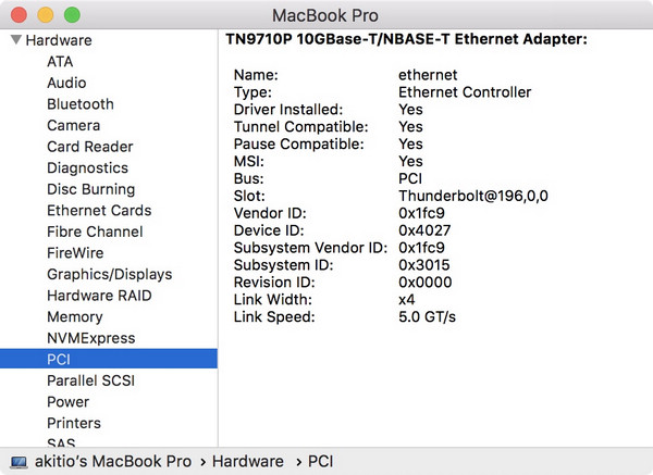 10gbe driver need open security 5